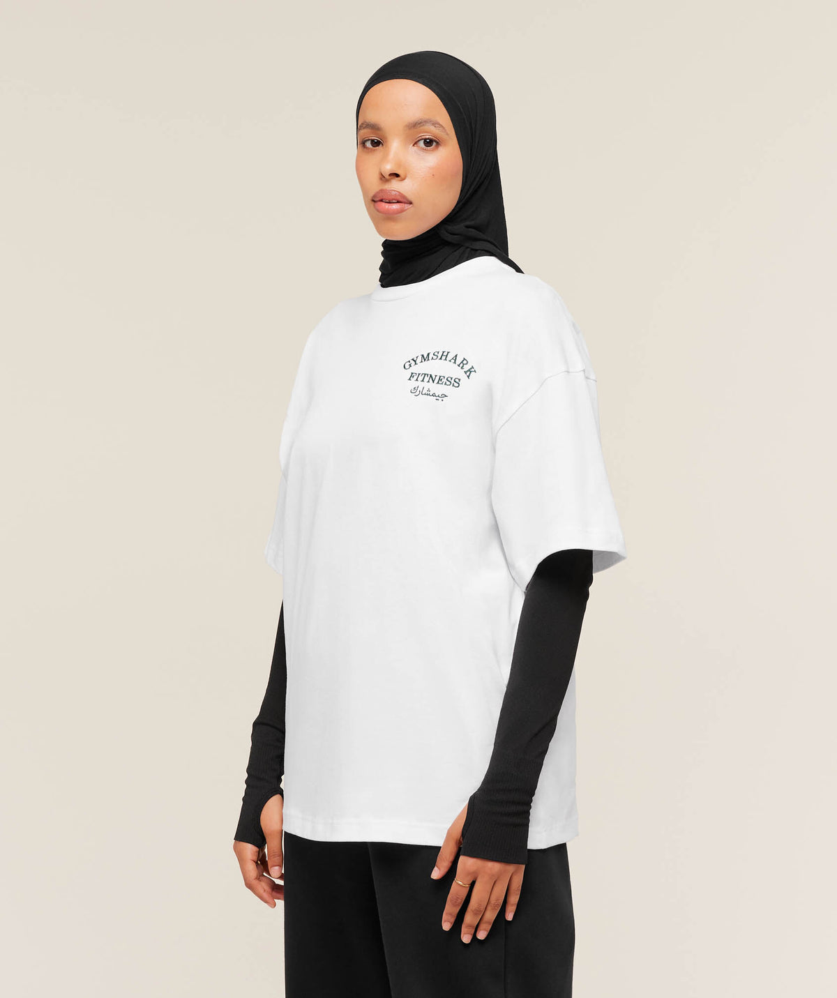 Arabic Fitness Graphic T-Shirt