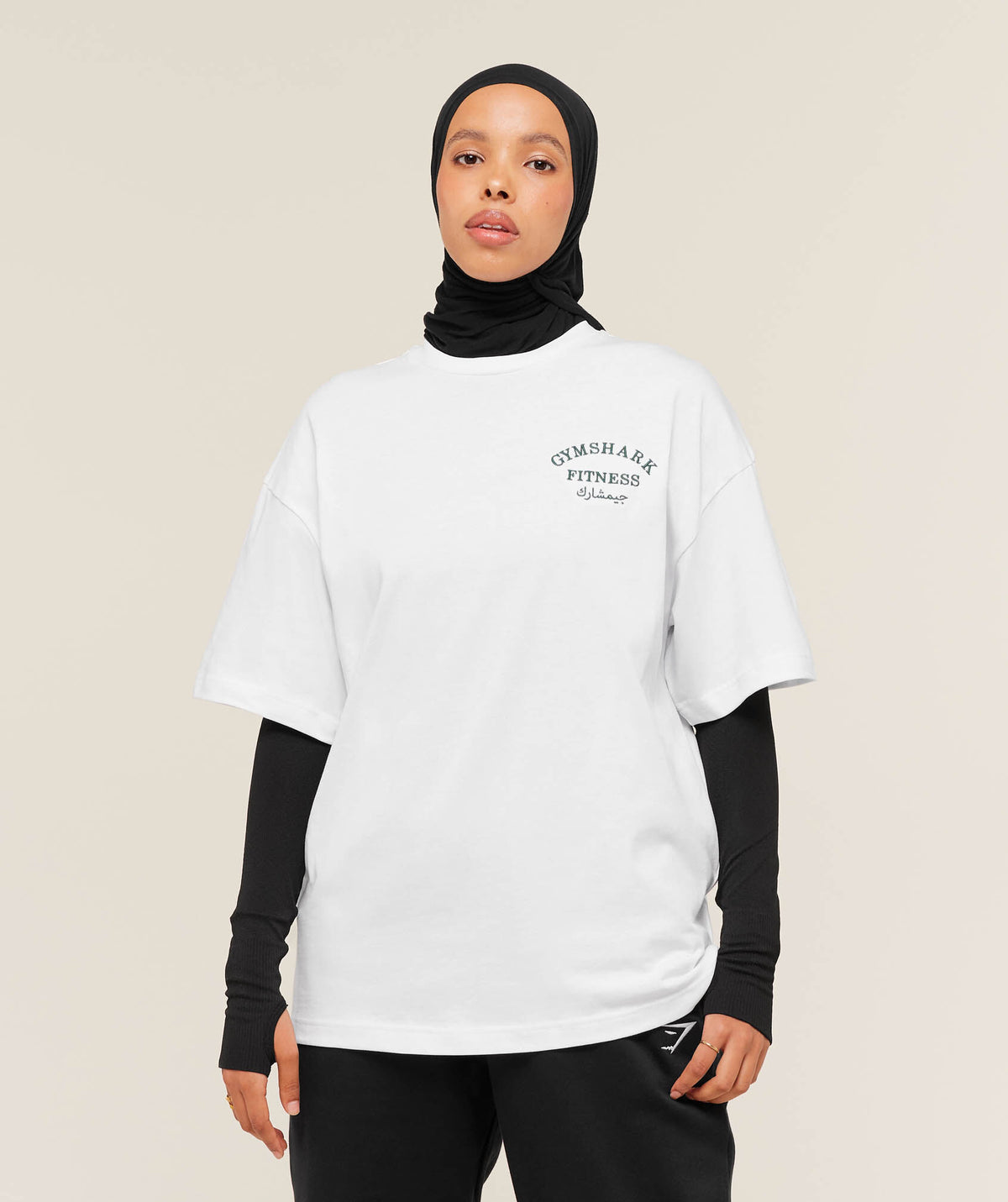 Arabic Fitness Graphic T-Shirt