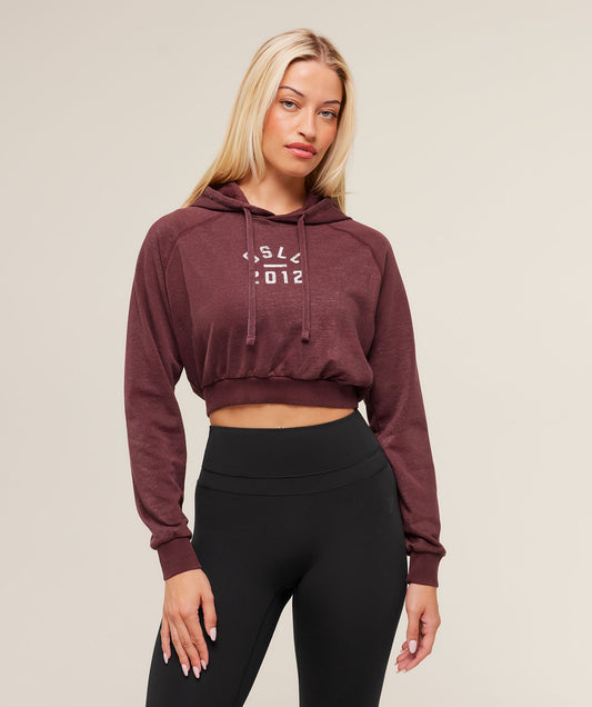 Lifting Club 2012 Graphic Cropped Hoodie