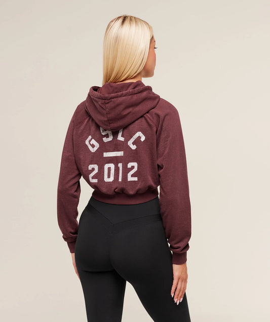 Lifting Club 2012 Graphic Cropped Hoodie