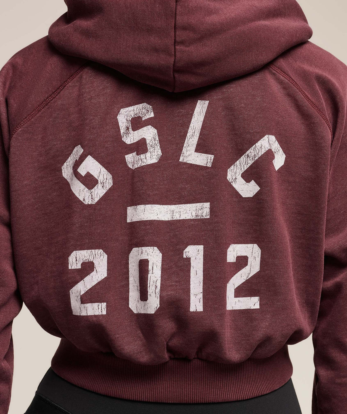 Lifting Club 2012 Graphic Cropped Hoodie