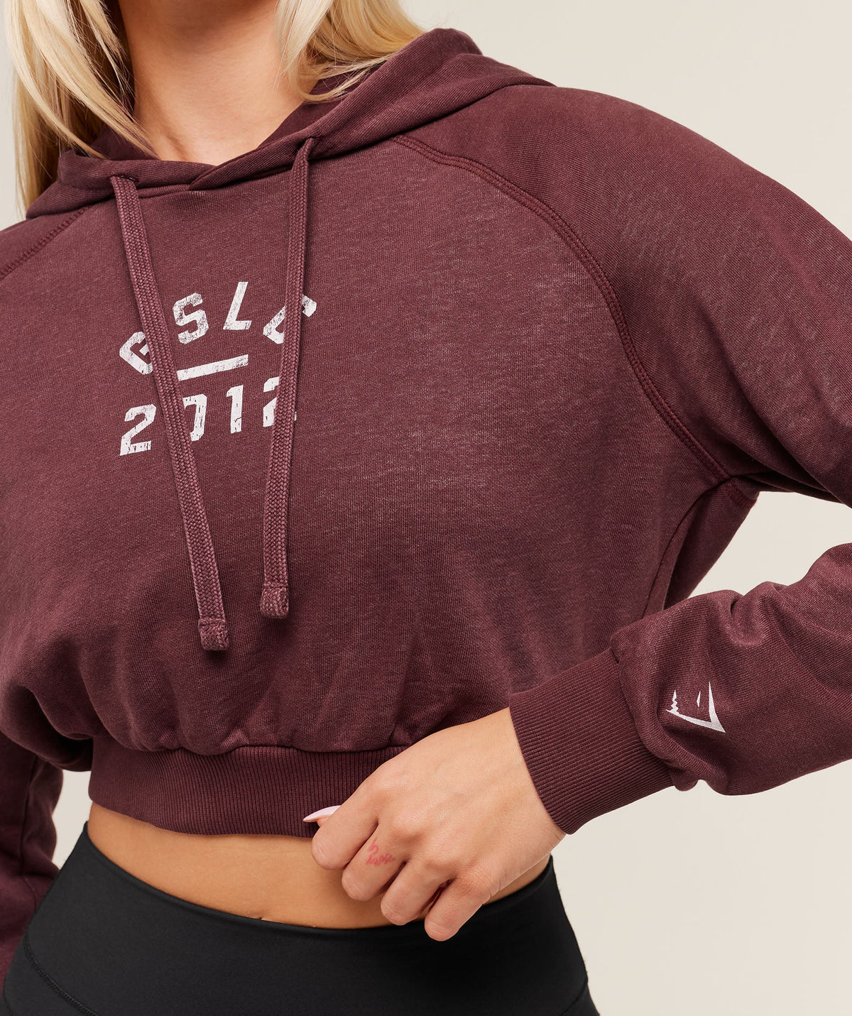 Lifting Club 2012 Graphic Cropped Hoodie