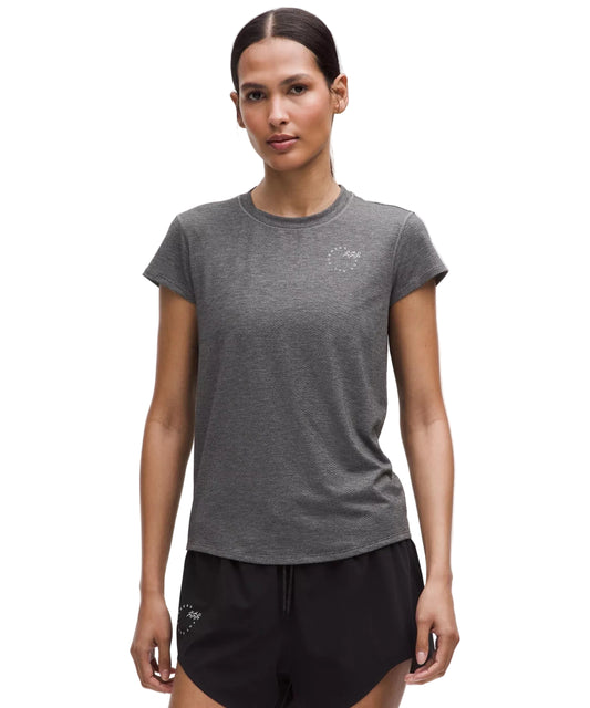 Mile Maker Run Crew Graphic Mesh Short-Sleeve Shirt