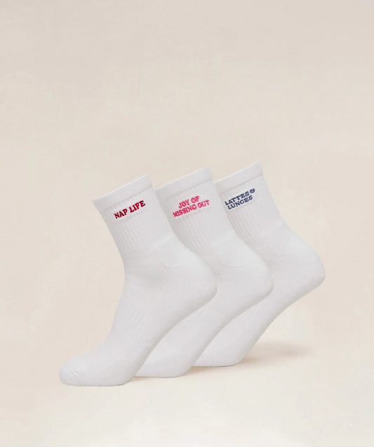 Lattes and Lunges Multi Graphic Midi 3pk